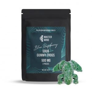 Buy Master Mind – Sour Gummy Frogs – Blue Raspberry – (500mg each) California
